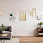 SwallowLiving Gold Wall Decor, 3 Pieces Metal Wall Art - Image 5