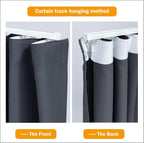 hoeflife Room Divider Curtains Blackout Floor to Ceiling Curtain - Image 5