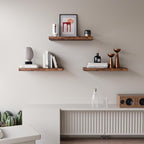 Upassion Floating Shelves for Wall Set of 3, Home Decor, Frame Display Wall - Image 2