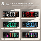 JALL 13" Large Digital Wall Mount Clock, Count Down Timer, Big LED, Temperature - Image 3