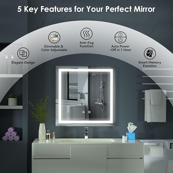 LED Lighted Bathroom Mirror - Image 2
