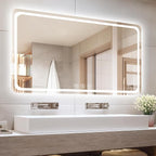 55" x 36" Led Bathroom Mirror by Lmsedf
