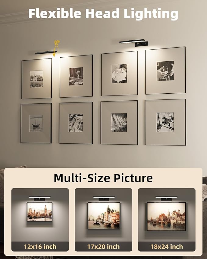 EZVALO Picture Light for Wall, Magnetic LED Art Painting Light - Image 6