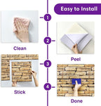 3D Peel and Stick Faux Stone Wall Panels 11.8" x 11.8" 10-Pack, Stone-Look Wall - Image 6