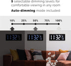 AcuRite 75159M 14.5" Large White LED Digital Clock Inch - Image 2