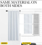 NICETOWN Greyish White Window Curtain Panels, RV Bunk Curtains, Thermal - Image 6
