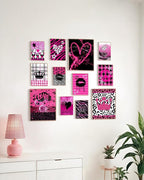 KBKBART Mcbling Y2k Room Decor Aesthetic, Early 2000s Room Decor, Hot Pink Wall - Image 7