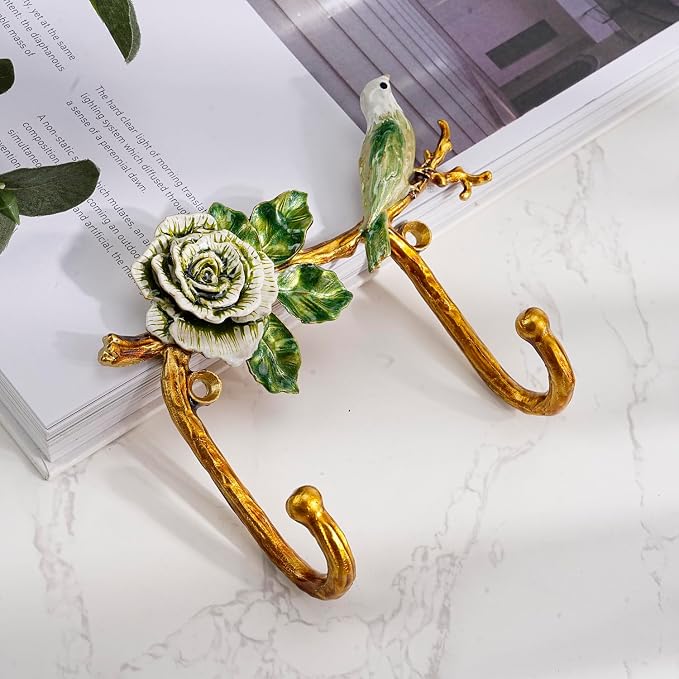 Vintage Wall Hooks Decorative Rack Hangers, Singe Metal Wall Mounted Hook - Image 3