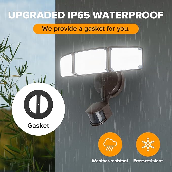 LUTEC 72W 7500LM LED Security Lights Motion Sensor Light Outdoor, 5000K Daylight - Image 8