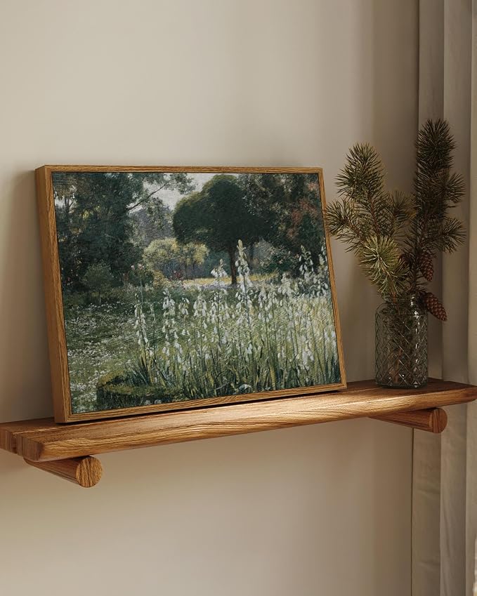 InSimSea Framed Canvas Wall Art Vintage Decor, Landscape Wall Art, Summer - Image 2