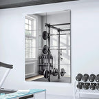 Delma Frameless Mirror Tiles 14"x12"x8 Pcs Wall Mounted, Shatter Resistant Full - Image 2