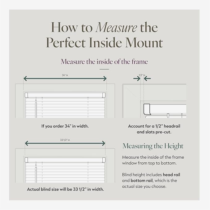 CHICOLOGY Cordless Mini Blinds for Indoor Windows, 16.5" W x 72" H, Light - Image 8