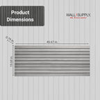 Wall!Supply Ultralight Linari Modern Grey EPS Foam Faux Wood 3D Wall Panels - Image 5