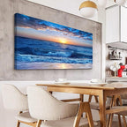 Wapluam Large Canvas Wall Art For Office Farmhouse Living Room Ocean Beach Wall - Image 6