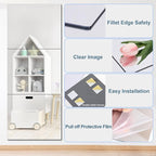 JUNEBRUSHS 3 Pack Self Adhesive Acrylic Mirrors, 20 x 24 Inch Full Length - Image 7