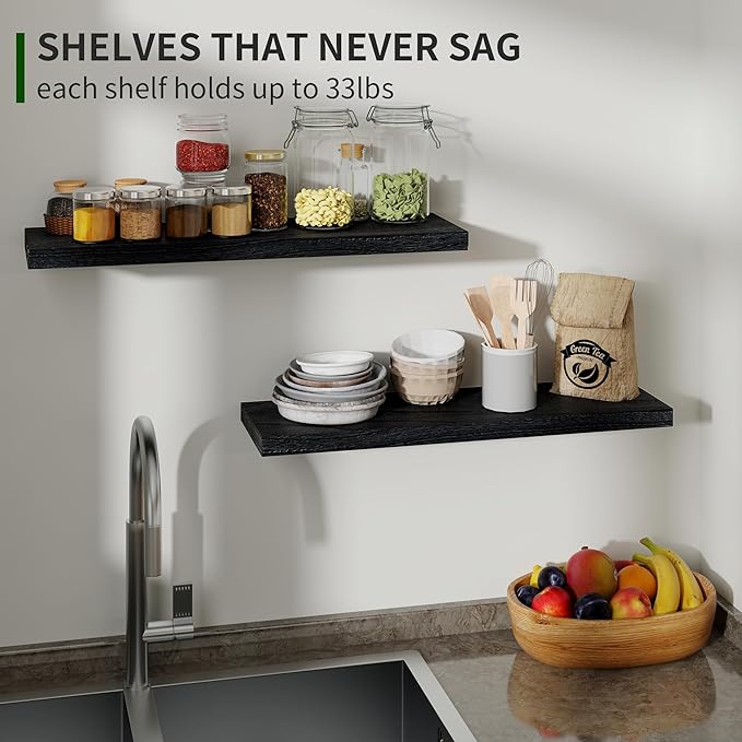 Marsmiles Wood Floating Shelves - Image 5