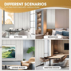 OUZUGIE WPC Acoustic Slat Wall Paneling, Living Room, TV Background, Study Room - Image 7