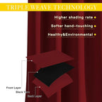NICETOWN Glass Door Curtains for Window, Wide Thermal Curtain Panels, Sliding - Image 3