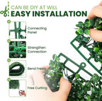Grass Wall 12 Pack 10"x10" Artificial Boxwood Hedge Wall Panels, Privacy Hedge - Image 4