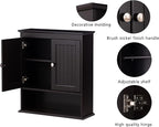 Spirich Bathroom Cabinet Wall Mounted, Wood Hanging Cabinets - Image 5
