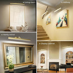 Afyuol Picture Lights for Wall, Brushed Gold Battery Operated Picture Light - Image 9