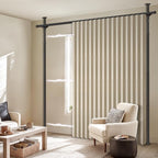 100% Blackout Room Divider Curtains Sets Beige W100 x L84 in, 1 Panel Curtain - Image 7