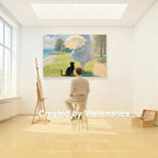Mollywell Art Acoustic Panels 48x32x0.4 Inch, Cat and Seaside |Sound - Image 2