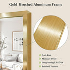 Koonmi Gold Mirrors for Wall, 26x38 Inch Bathroom Mirror, Rectangular Wall - Image 4