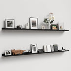 Boswillon 70.9 Inches Long Floating Shelves, 2 Set Modern Wall Shelf by Boswillon