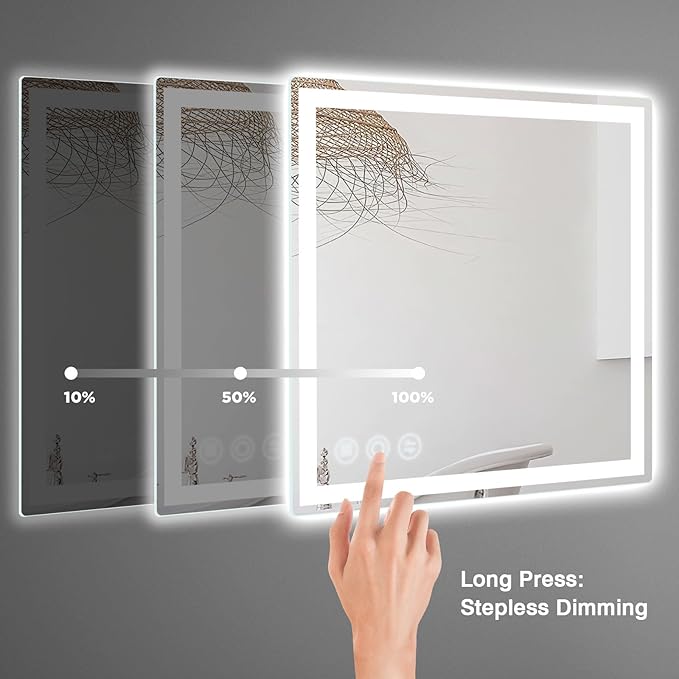 Memobarco LED Bathroom Mirror 24"x 24" - Image 5