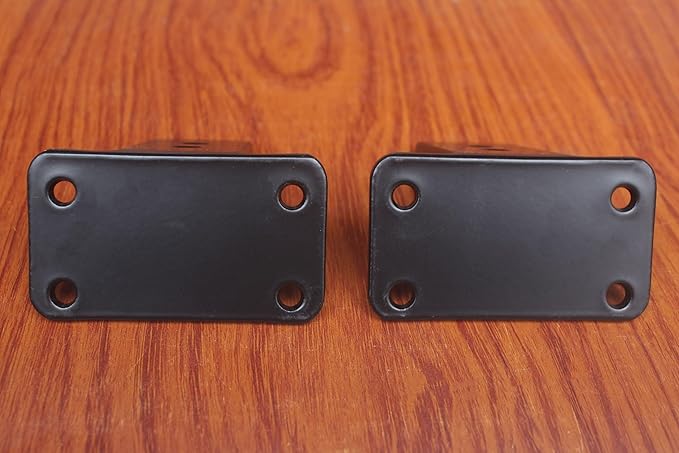 8 Pack - 4 inch Black Hidden L Shelf Bracket Iron Floating Shelf Brackets - Image 6