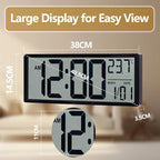 Maxstar Large Digital Wall Clock, Desktop/Wall Mounted - Image 3