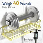 YASONIC Shower Caddy Adhesive, No Drill Bathroom Shower Organizers, - Image 3