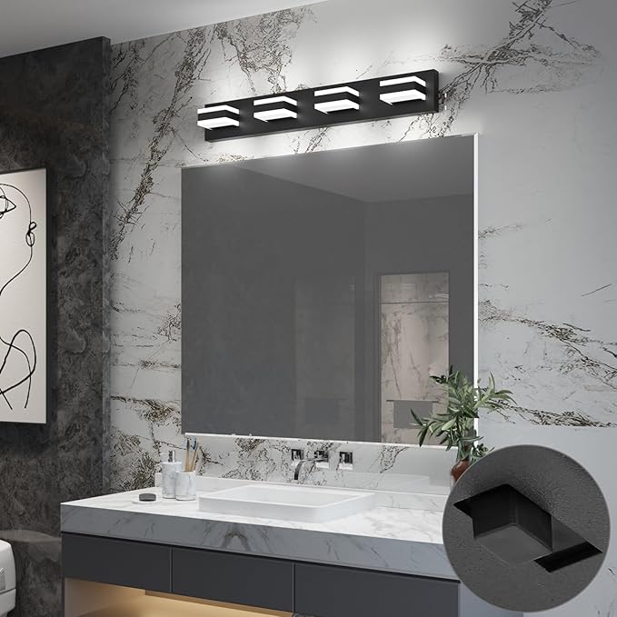 SOLFART 4 Lights Bathroom Vanity Lighting Over Mirror, 5 Color Temperature - Image 3