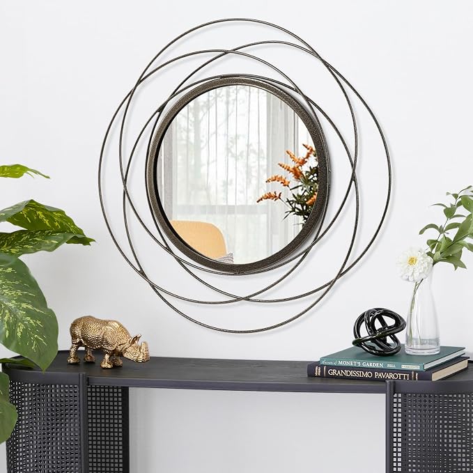 Wall Mirror Mounted Round Decorative Mirrors - Image 2