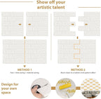 JOLOV 10 PCS 3D Wall Panels Peel and Stick - Image 2