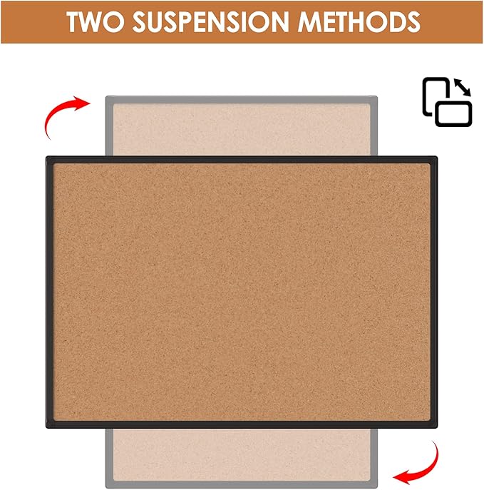 Cork Board Bulletin Board 48" x 36", Office Board - Image 4