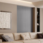 YLL YLL PVC Slat Wall Panel Peel and Stick 118"x 15.7" Faux Grey Wood Grain - Image 3