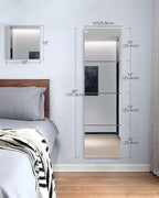 Wall Mirrors for Bedroom Door, Unbreakable Full Length Wall Mirrors Tiles - Image 2