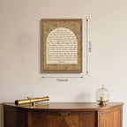 Framed Psalm 23 Wall Art, Christian Bible Verse Canvas Wall Decor, The Lord Is - Image 3