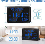 Raynic Digital Clock, 11.5" Large Display Calendar Clock - Image 5