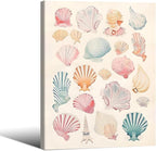 Pink Seashell Posters Coastal Cowgirl Canvas Wall Art Beach House Starfish by Unknown