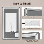 EOGOW Backlit Mirror for Bathroom, Stepless Dimmable, 3 Color Lights, High Lumen - Image 8