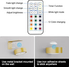 3 Pack Picture Lights for Wall, 13 RGB Color Rechargeable Battery Operated wall - Image 3