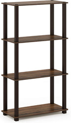 Furinno TURN-S-TUBE Storage Shelves, 4-Tier Book Shelf, Corner Shelf, Toolless - Image 6