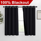 NICETOWN Complete 100% Blackout Curtain Set, Thermal Insulated & Energy - Image 2