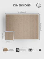 Bumusty Large Cork Board Alternative-48 x 36" Felt Bulletin Board Tiles - Image 2