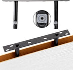Fixwal White Shelves for Wall, 15.8in Rustic Wood Finish Floating Wall Shelves - Image 4