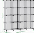 HOMIDEC Closet Organizers and Storage, 16 Cube Storage Organizer, Portable - Image 3