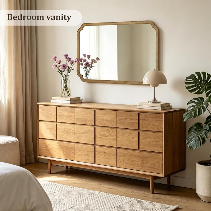 WallBeyond 30" x 48" Wood Bathroom Mirror - Image 2